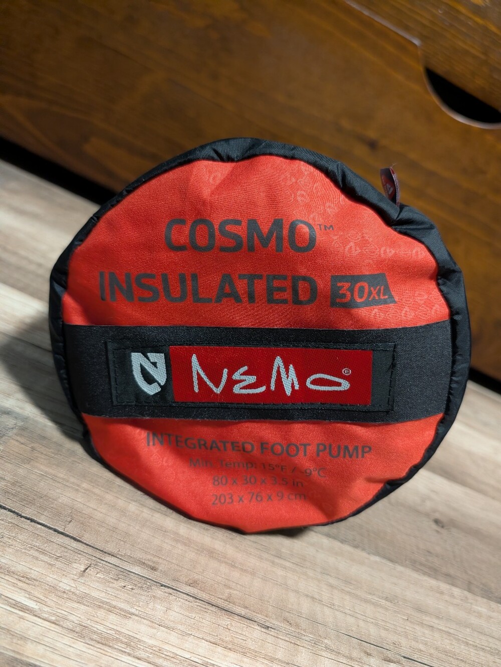 NEMO Cosmo Insulated 30XL sleeping pad with an integrated foot pump